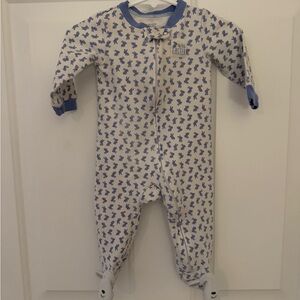 Carter’s My First Easter Blue and White Bunny Zippered Onesie